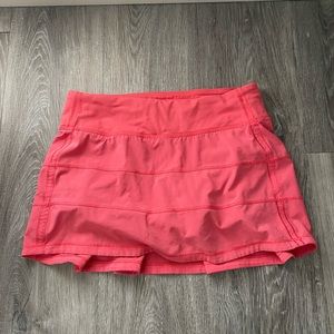 Lululemon Pace Rival Skirt Glossy Pink 13”